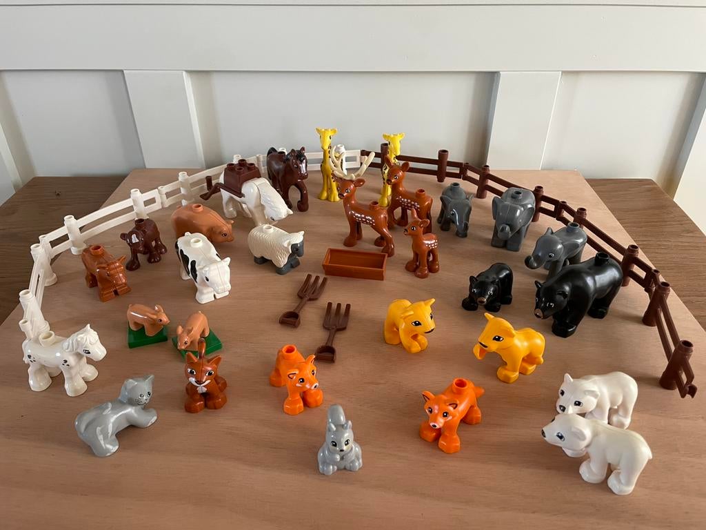 HEEL VEEL DUPLO: Dieren, poppetjes, bouwstenen, etc., Ophalen, Gebruikt