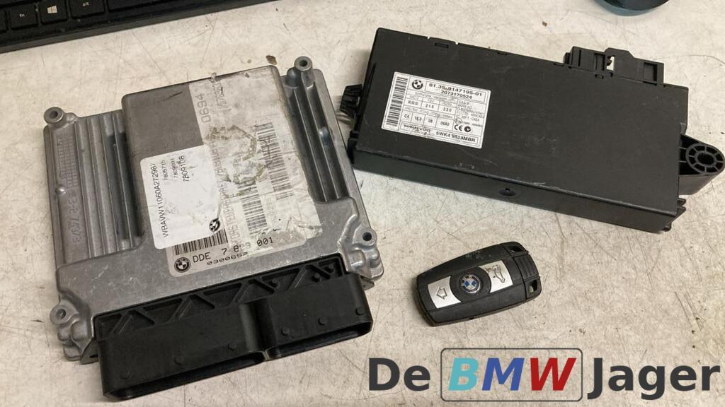DDE+ CAS-module+ Sleutel BMW E81 E82 E88 E90 E91 7809001 N47, Gebruikt, Ophalen of Verzenden, BMW, BMW