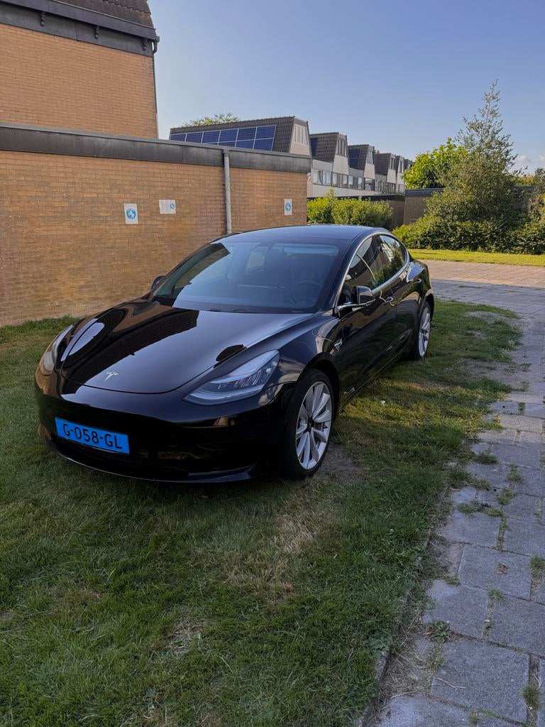 Tesla Model 3 2019 Zwart Taxi Klaar meter printer incl. BTW, Automaat, Zwart, Origineel Nederlands, Elektrisch