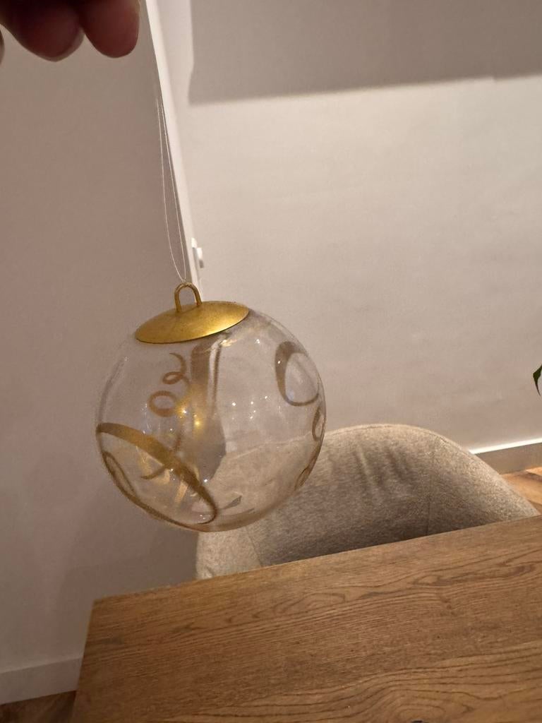 Rosenthal kerstbal glas, Ophalen of Verzenden, Zo goed als nieuw