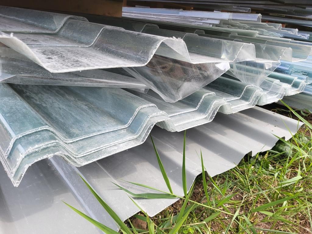 400cm damwand dakplaten polyester helder AANBIEDING, Kunststof, Overige kleuren, Nieuw, 15 m² of meer