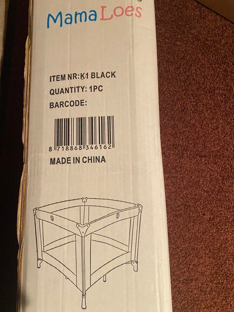 In klapbare kinderbox met afneembaar matrashoes om te wassen, Ophalen of Verzenden, Zo goed als nieuw