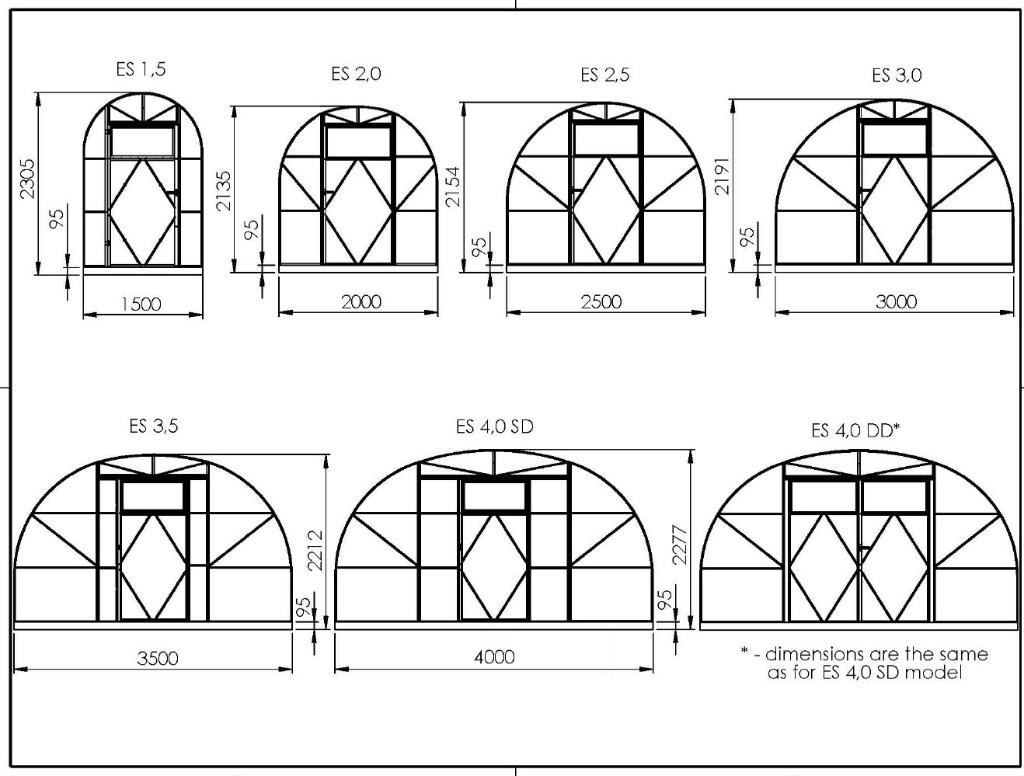 EcoSlideTunnelkas ES 3M /4m x 4M TOT --- 6mm Broeikas, Tuin en Terras, Kassen, Staal, Polycarbonaat, Verzenden, Kweekkas