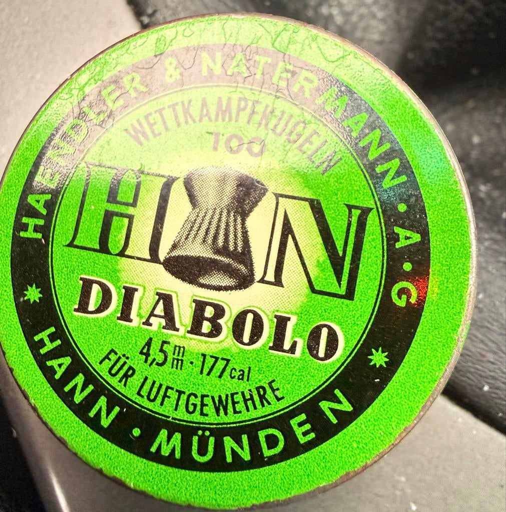 H&N Diabolo 4.5mm Luchtbuks Kogels - Vintage, Ophalen of Verzenden, Gebruikt