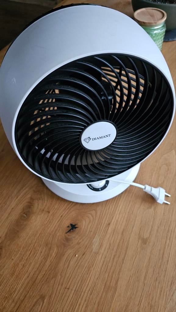 Diamant Tafelventilator 23cm Silent DM 50500-037-20010, Ophalen, Zo goed als nieuw, Tafelventilator