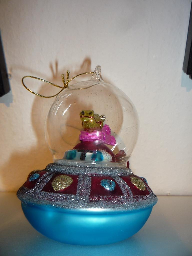 space flying saucer kerstbal, Ophalen of Verzenden