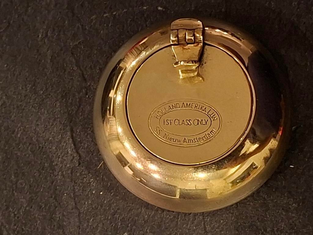 Asbak SS Nieuw Amsterdam antiek, Ophalen of Verzenden, Gebruikt, Asbak