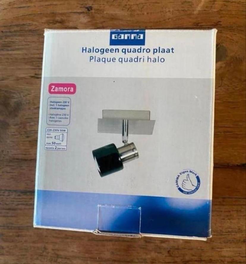 Nieuwe Gamma Zamora halogeen plafondspot, Ophalen of Verzenden, Nieuw, Metaal