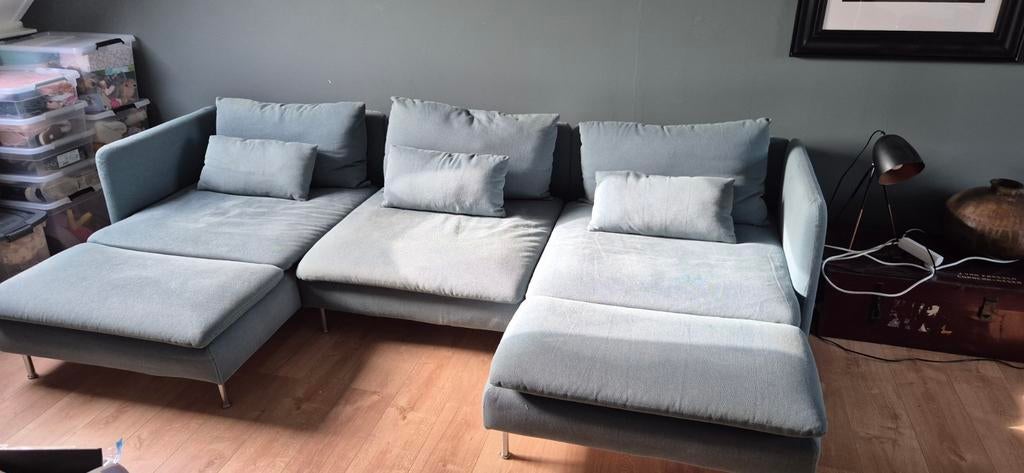 IKEA Söderhamn modulaire bank met 2 chaise longues, Ophalen, 250 tot 300 cm, 75 tot 100 cm, Stof