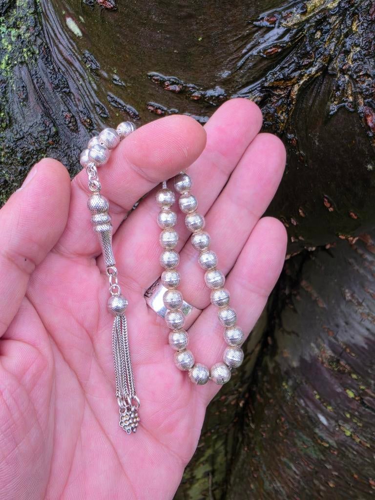 925k zilveren tesbih, Ophalen of Verzenden