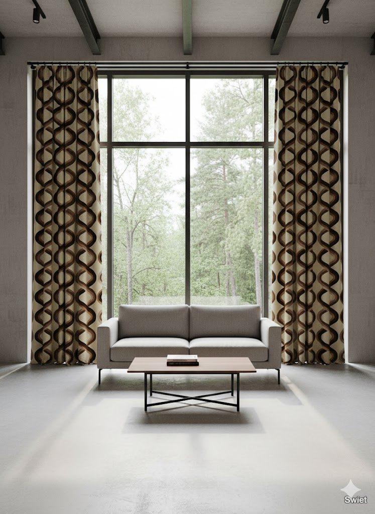 13226 Originele vintage retro stof stoffen gordijnstof Swiet, Overige materialen, Overige kleuren, 120 cm of meer, Ophalen of Verzenden