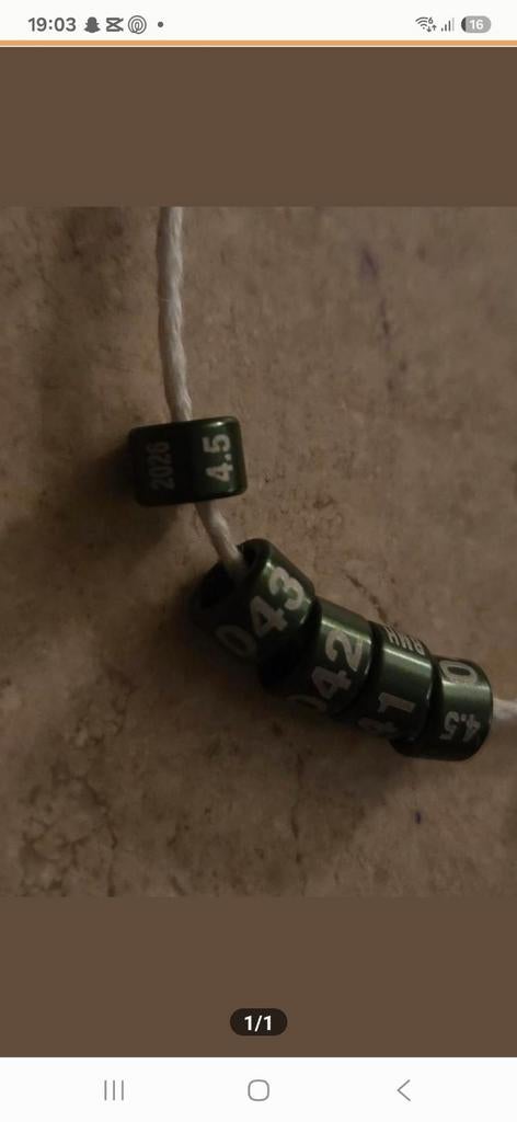 Vogel ringen , vogelring, 4,5mm, Ophalen, Nieuw, Overige typen