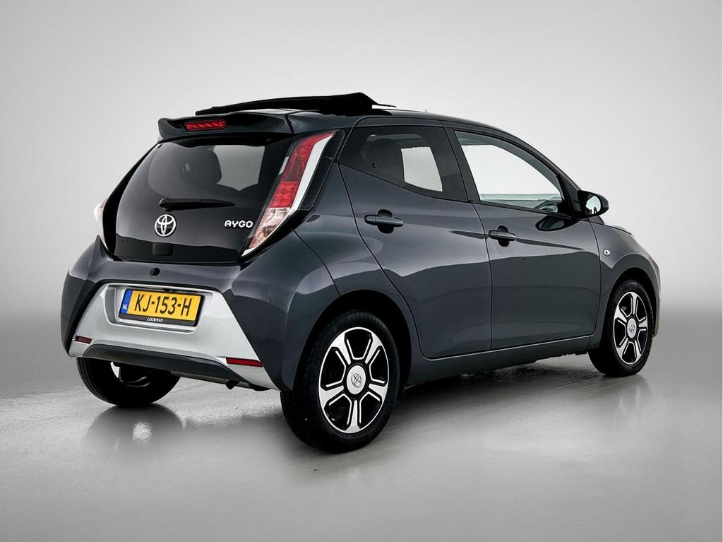 Toyota Aygo 1.0 VVT-i x-clusiv | El. Canvas dak | Bluetooth, Auto's, Toyota, Voorwielaandrijving, 12 maanden, Stof, Gebruikt