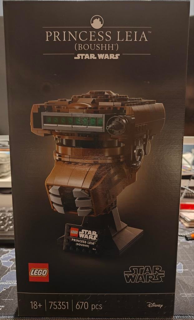 Lego 75351 | Princess Leia Boushh Star Wars Helmet NEW, Ophalen of Verzenden, Zo goed als nieuw