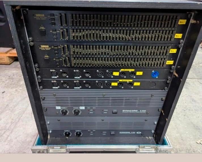 ✅Dynacord S1200 (2) Yamaha EQ (2) te koop, Audio, Gebruikt, Info@verbuntaudio.com, Va