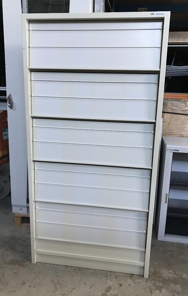 Folderkast, tijdschriftenkast, Overtoom, 97,5x35x198,5 cm, Ophalen, Gebruikt