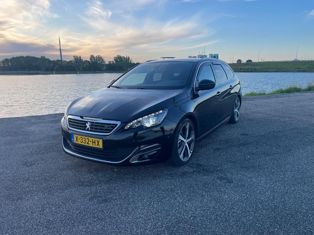 Peugeot 308 1.6 E-THP GT-Line 205PK APK 11-2026!, Voorwielaandrijving, Zwart, 4 cilinders, 1290 kg