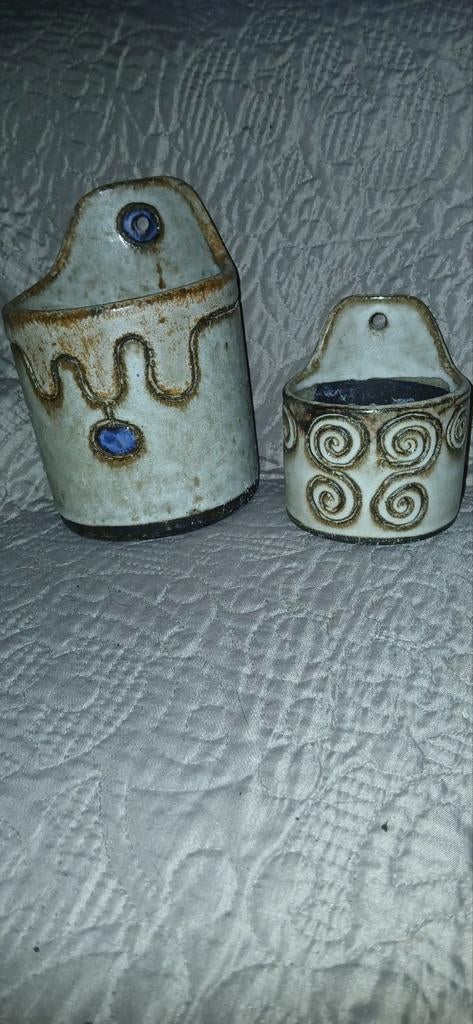 Grote en kleine hangbloempot van Hannie Mein, gesigneerd, Ophalen of Verzenden