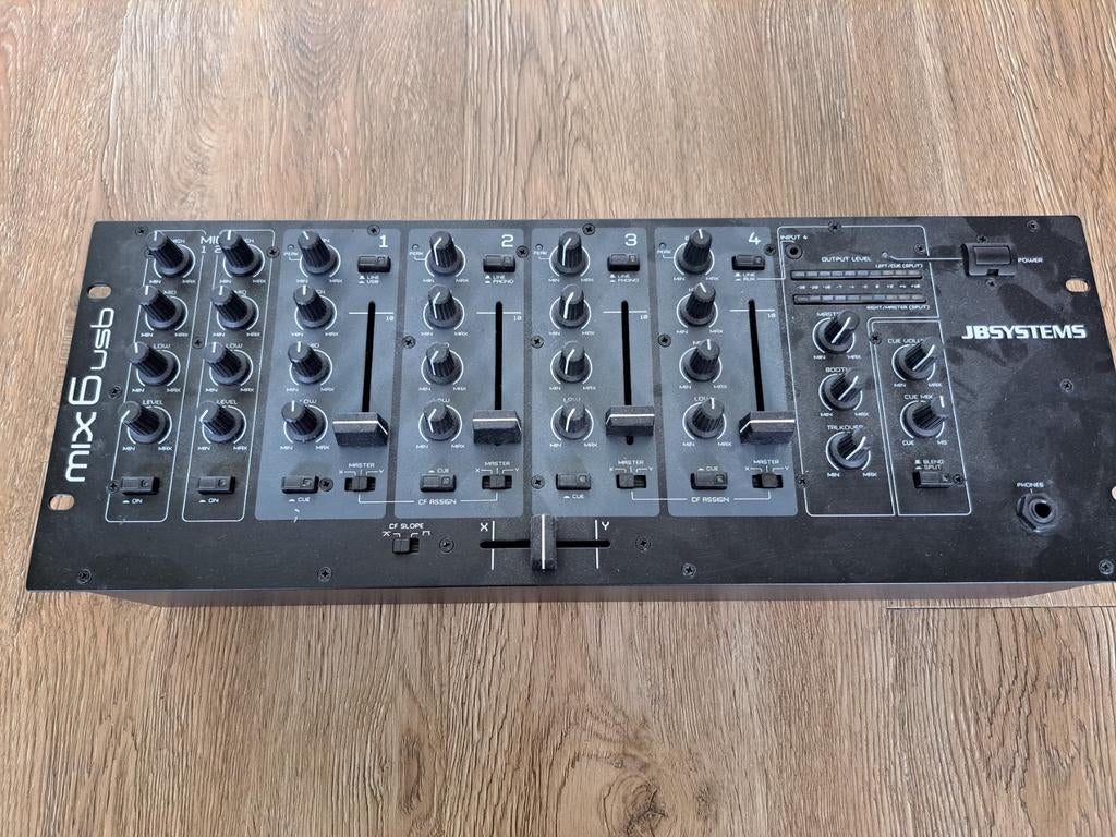 JB systems mix 6 usb mengtafel, Ophalen, Zo goed als nieuw, 5 tot 10 kanalen, Microfooningang