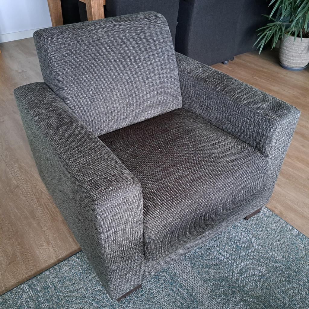 Fauteuil / Stoel 'Aberdeen' antraciet (Leenbakker), Ophalen, 75 tot 100 cm, Zo goed als nieuw, 75 tot 100 cm
