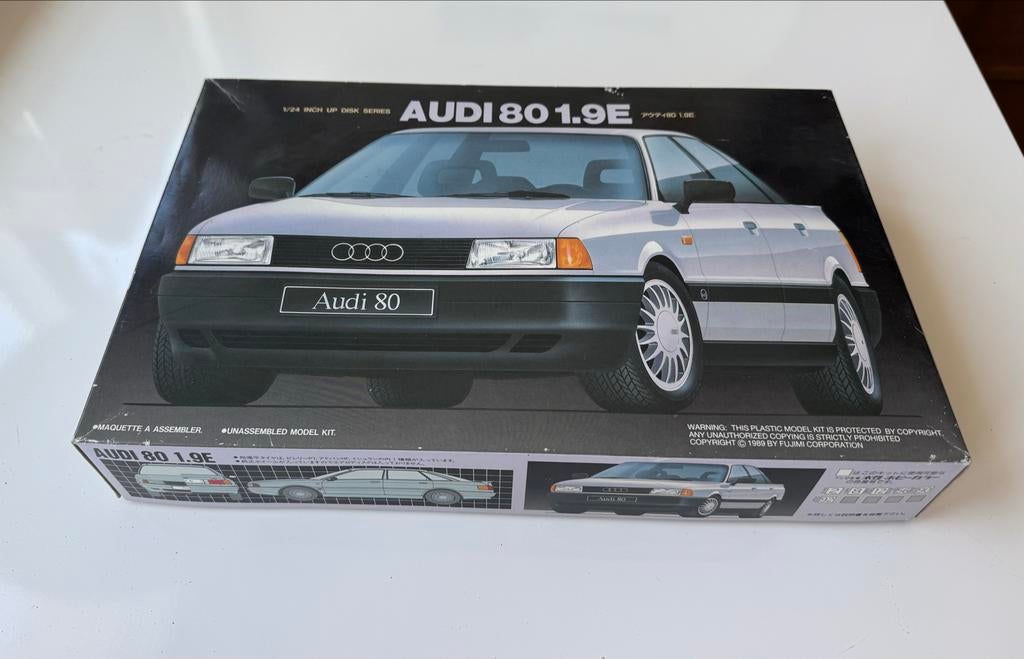 Origineel Fujimi Audi 80 1.9E Bouwpakket uit 1989 - Nieuw!, Hobby en Vrije tijd, Modelbouw | Auto's en Voertuigen, Fujimi, Auto