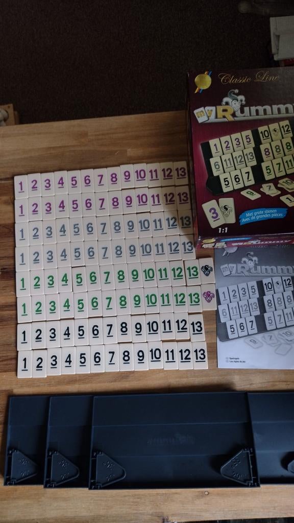 Rummikub, Ophalen, Gebruikt