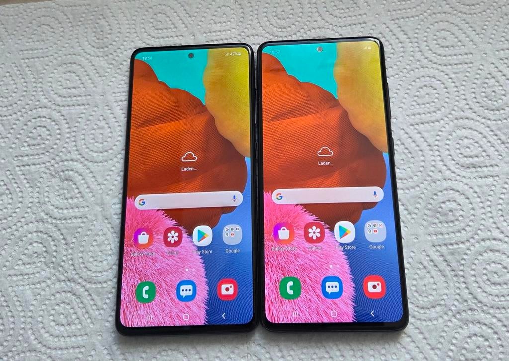 TE KOOP PARTIJ VAN 2 STUKS SAMSUNG A51 128GB, Zwart, Ophalen of Verzenden, 128 GB, Galaxy A