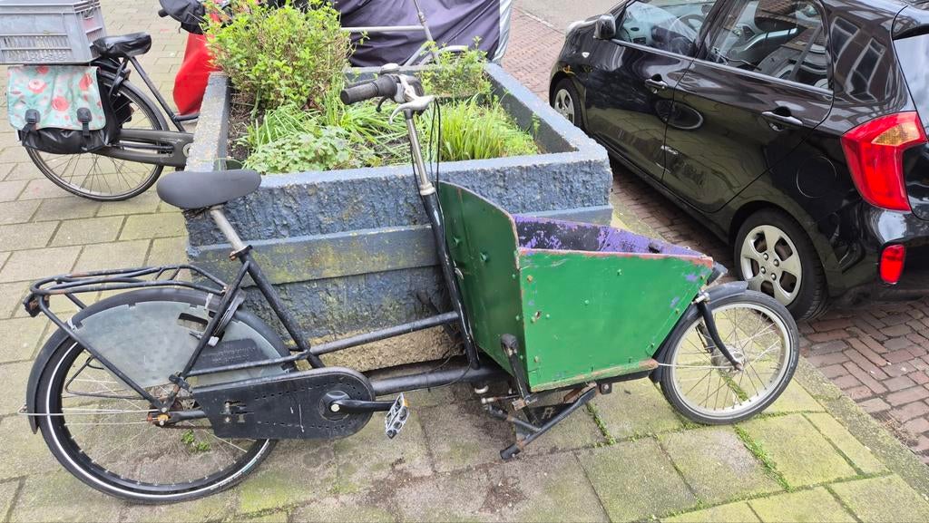fietsfabriek korte bakfiets. opknapper!, Fietsen en Brommers, Fietsen | Bakfietsen, Ophalen, Gebruikt