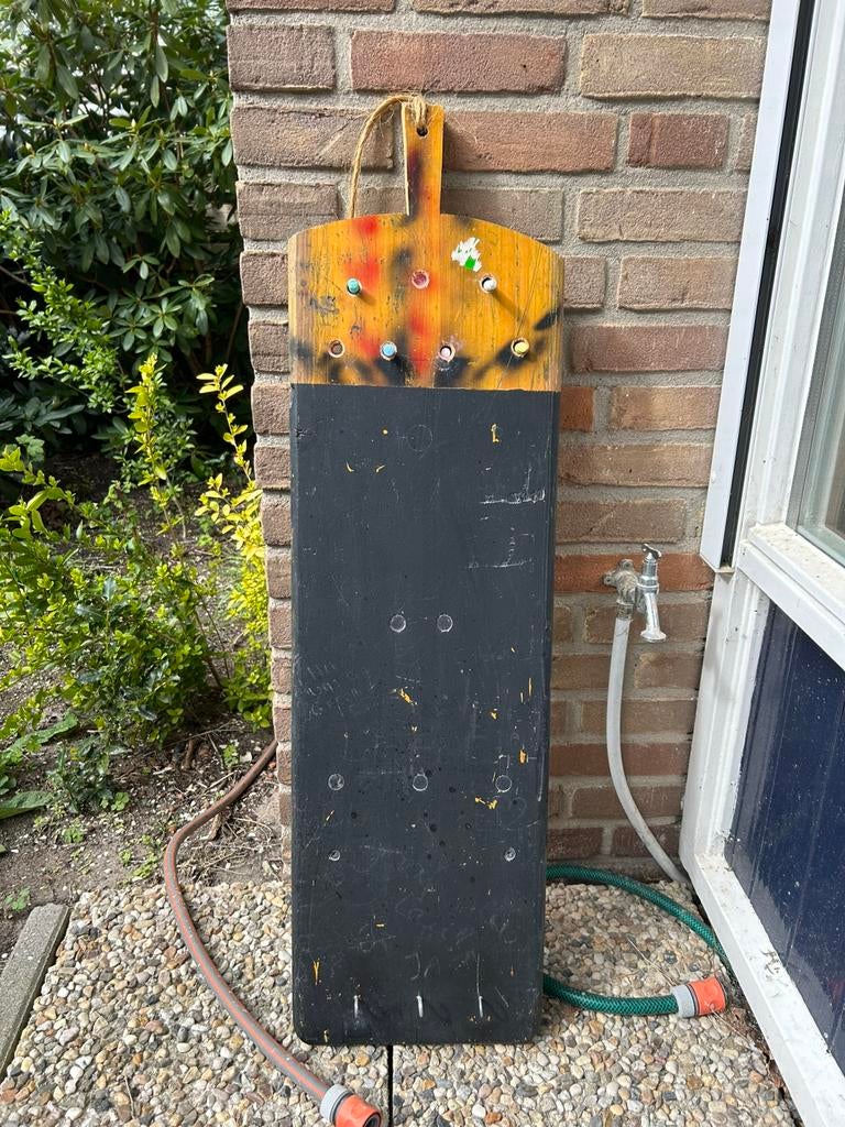 Vintage wandplank / krijtbord / broodplank, Ophalen