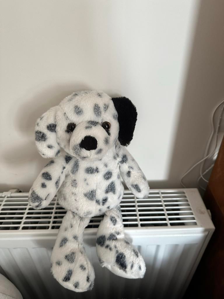 Warmteknuffel hond, wit met zwarte stippen, Ophalen of Verzenden, Gebruikt, Hond