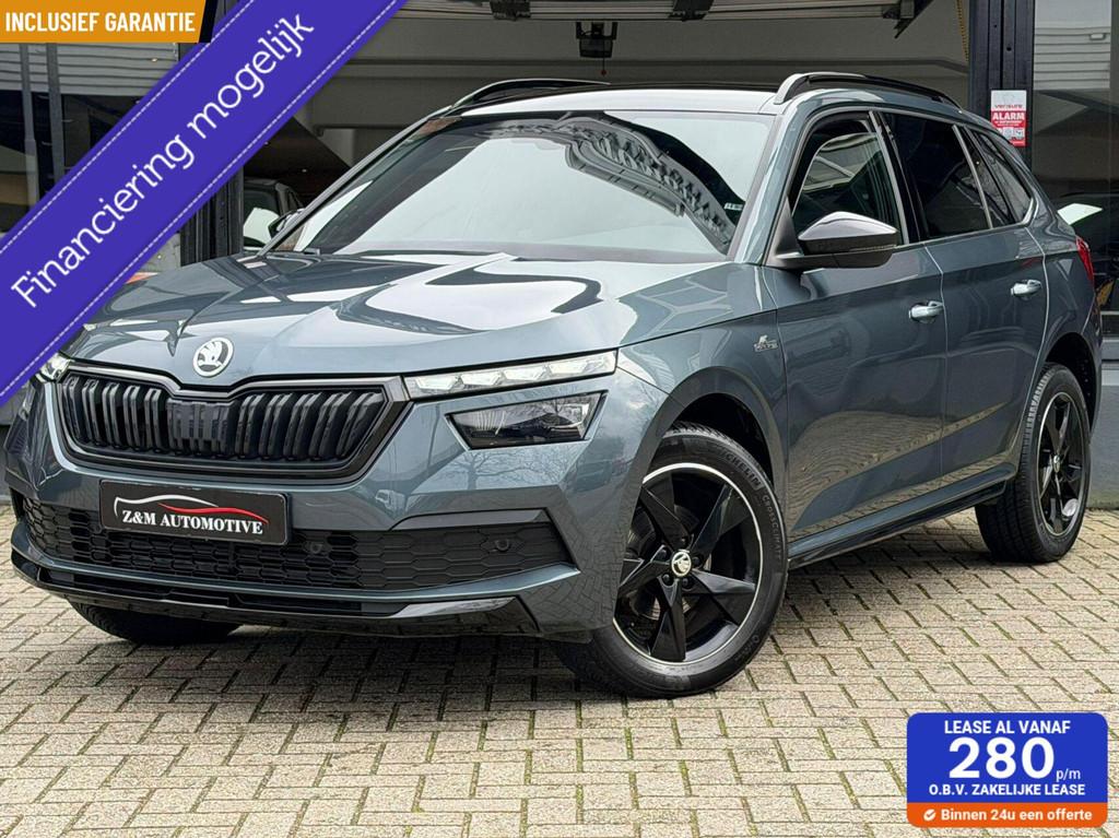 Skoda Kamiq 1.0 TSI Monte-Carlo 7-DSG Pano*Led*Virtuel*ACC*L, Stof, Gebruikt, Zwart, Lichtsensor