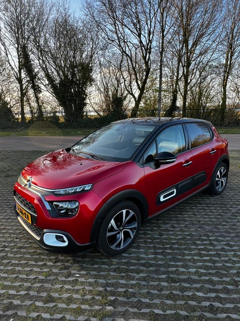 Citroën C3 1.2 Shine 110pk S&S 2020 Rood, Auto's, Voorwielaandrijving, USB, 450 kg, 600 kg