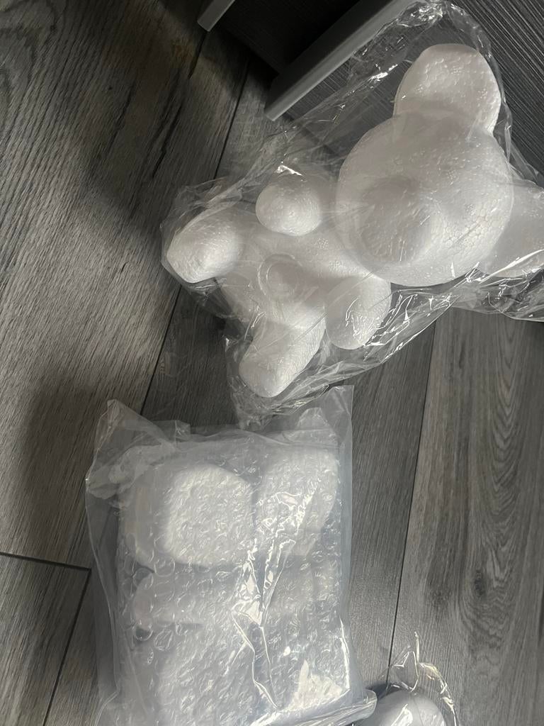 Piepschuim vormen met gekleurde palletjes knutselset, Ophalen of Verzenden, Nieuw