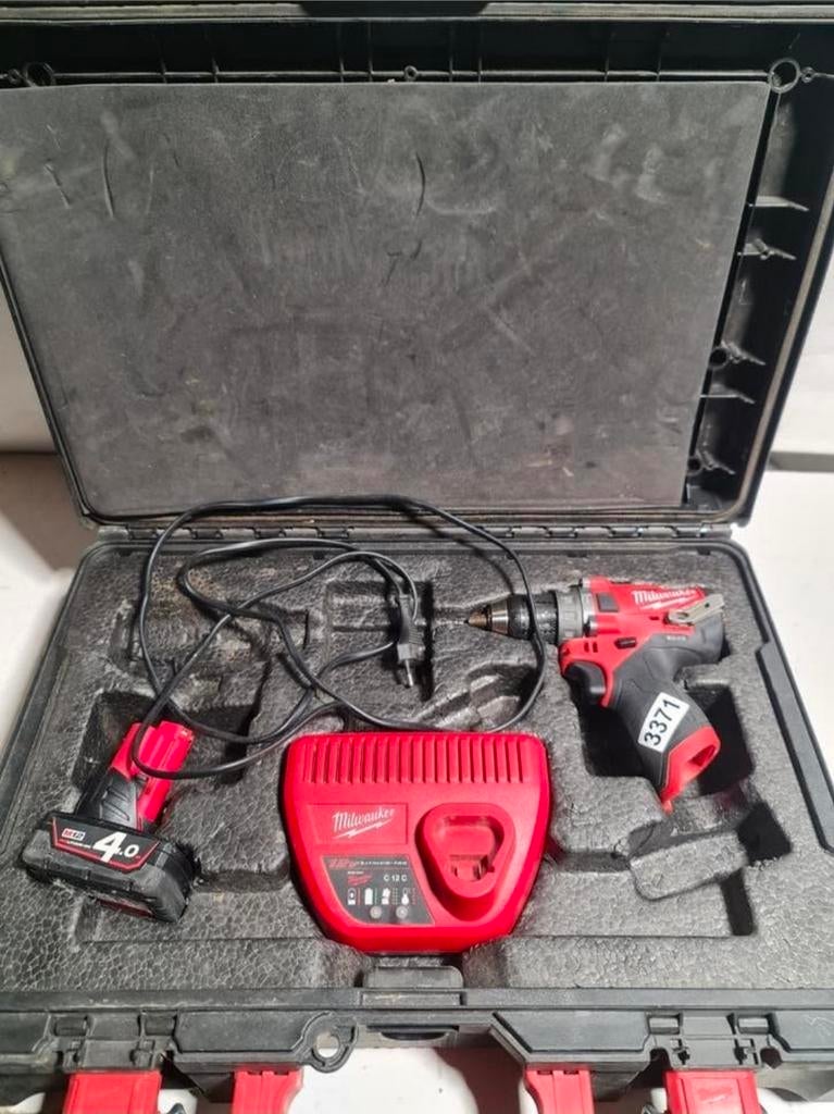 Milwaukee M12 FPD 12V Li-Ion accu subcompacte slagsboormachi, Tuin en Terras, Nieuw, Ophalen of Verzenden, Milwaukee, N.v.t