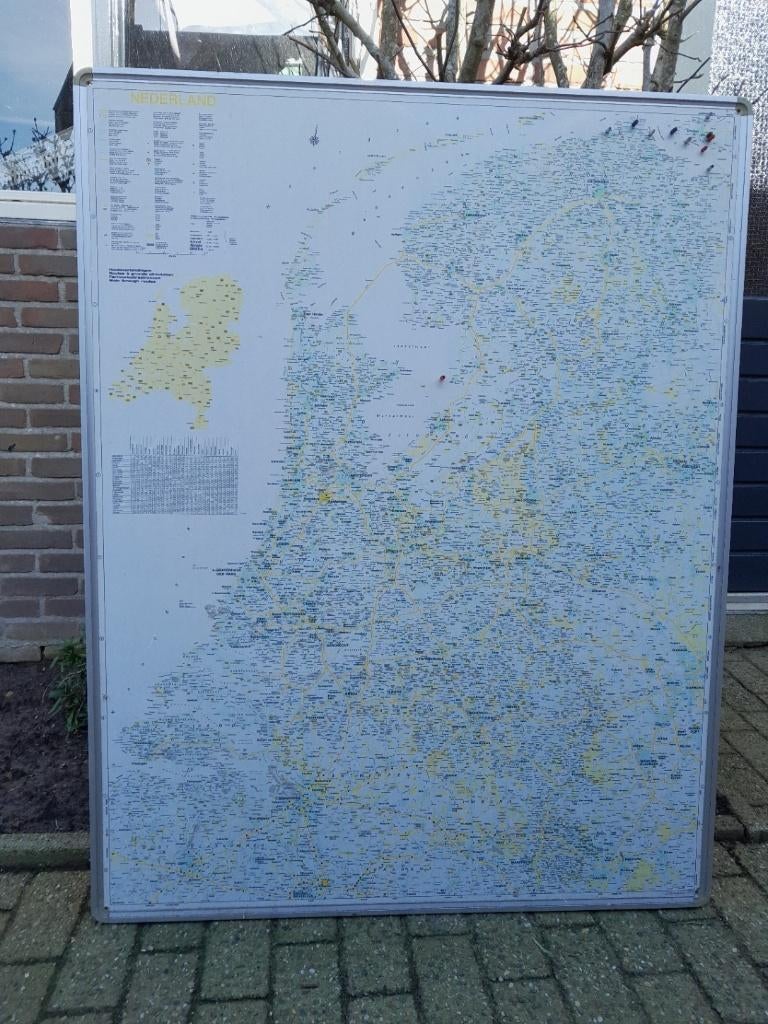 Kaart van Nederland, Ophalen, 1800 tot 2000, Nederland, Landkaart