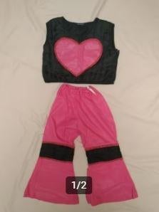 Hippie Flower Power outfit mt 104, Ophalen of Verzenden, Nieuw, 104 of kleiner, Meisje