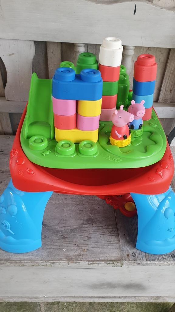 Bumba/Peppa Big Speeltafel met blokken/zand en waterbak, Ophalen of Verzenden, Gebruikt