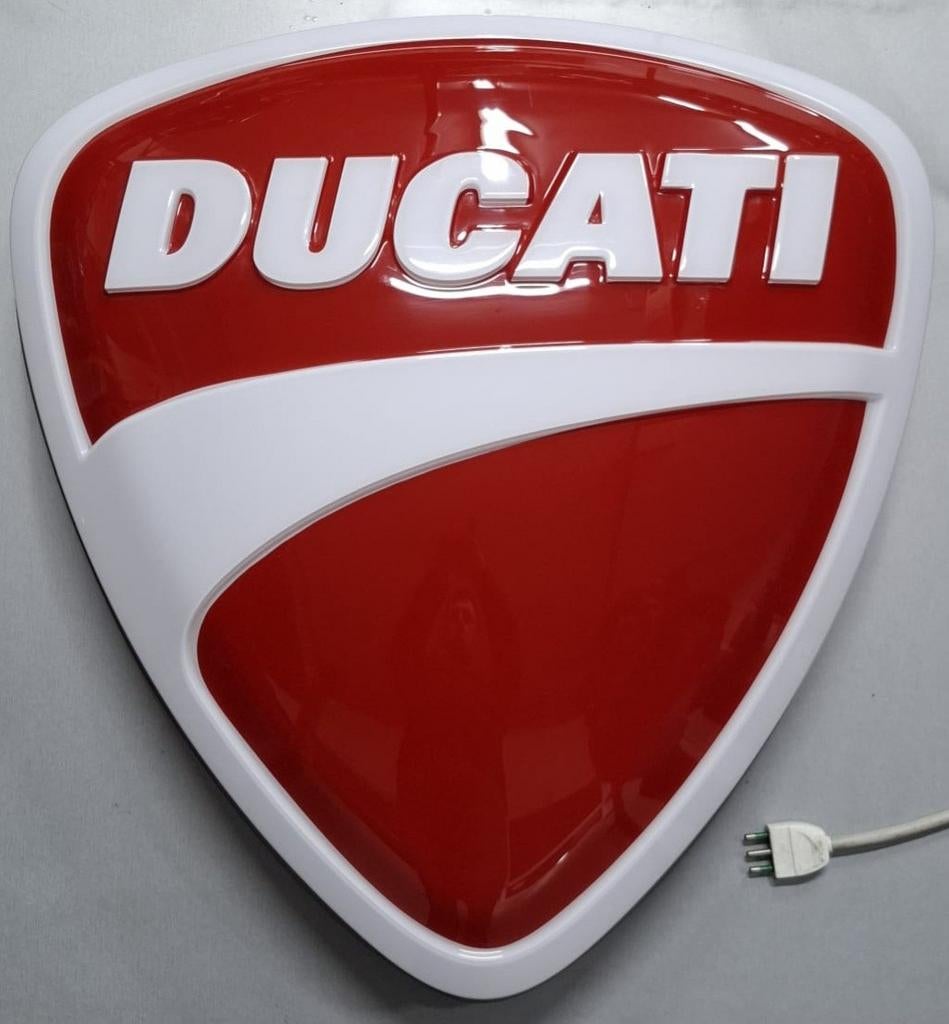 Oude Ducati Logo reclame lichtbak 78 cm vaste prijs! Uniek!, Verzamelen, Ophalen, Eu, Gebruikt, Eu