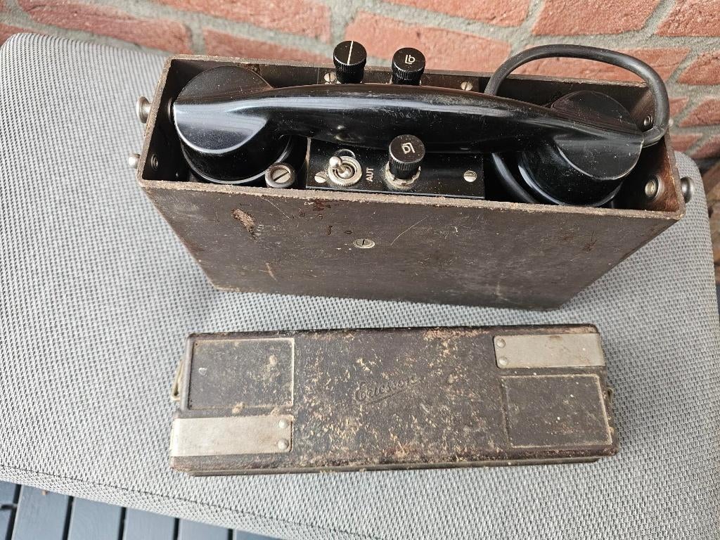 Ericsson Veldtelefoon, Verzamelen, Militaria | Tweede Wereldoorlog, Landmacht, Overige typen, Nederland, Ophalen of Verzenden