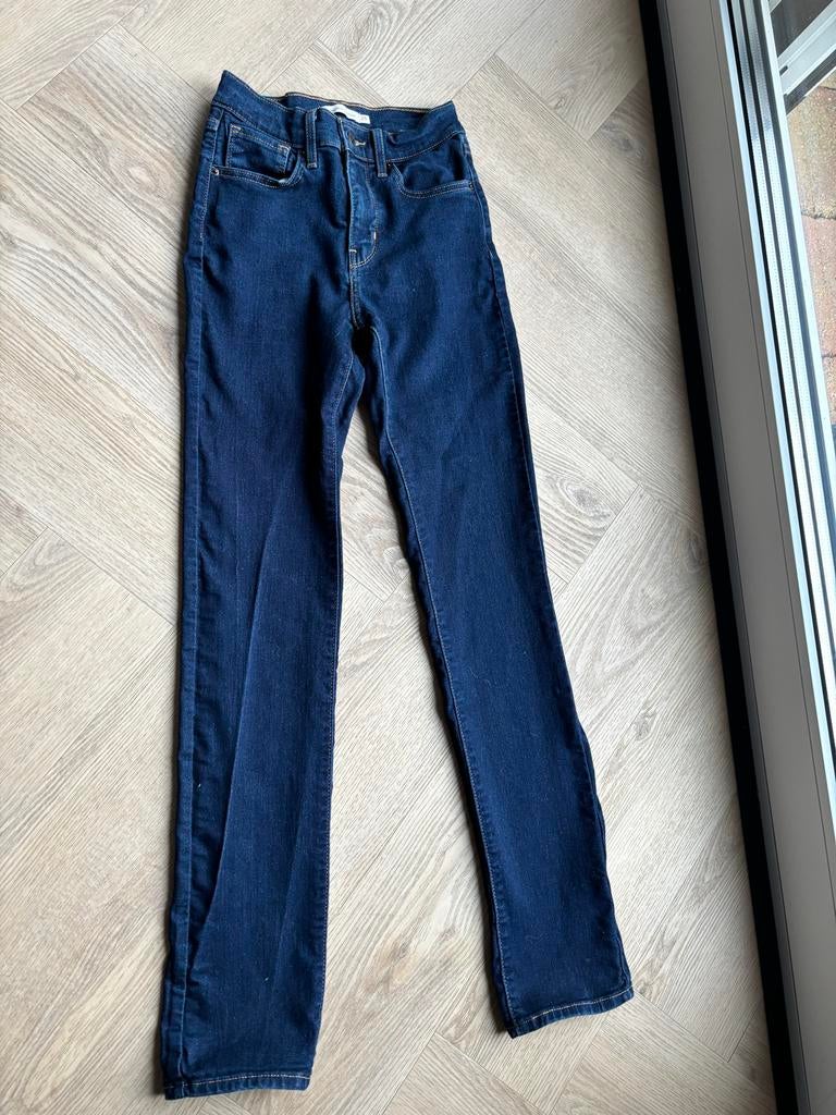 Levi's 724 High Rise Straight Jeans - Maat 25, Ophalen of Verzenden, Gedragen, Blauw, W27 (confectie 34) of kleiner