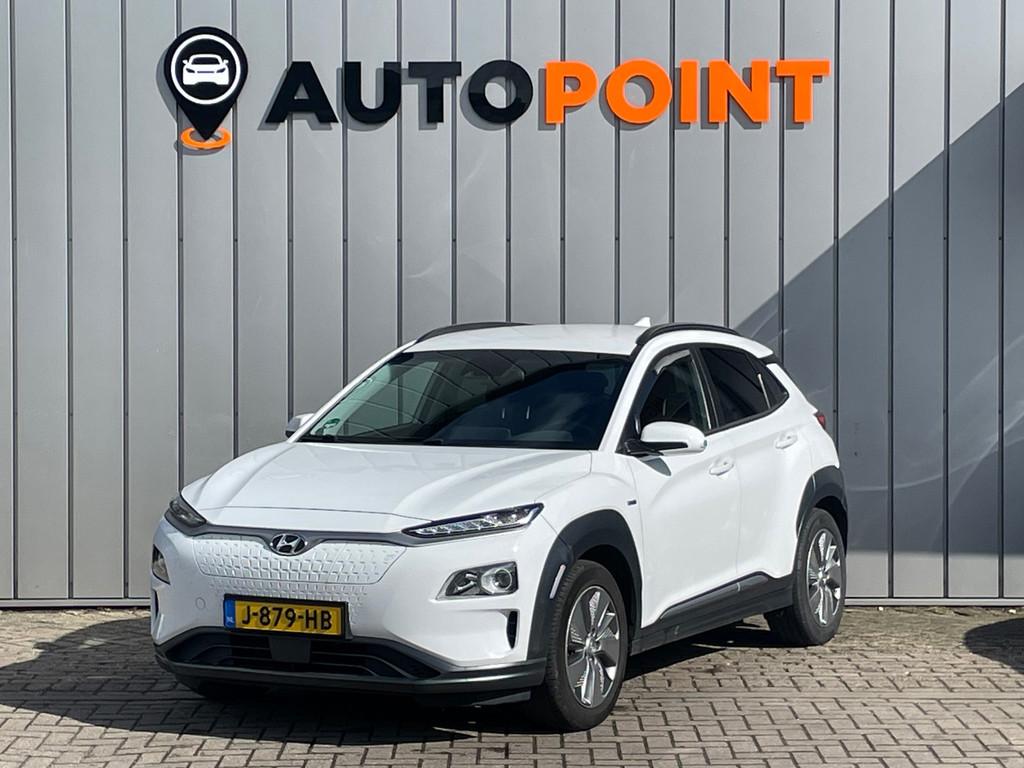 Hyundai Kona EV Comfort 64 kWh FASE 3 SOH 100%, Stof, Gebruikt, Zwart, Wit