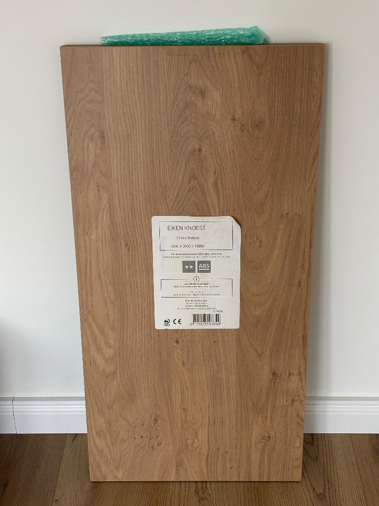 Meubelpaneel eiken 80x40, Ophalen, Nieuw, Hout, Minder dan 20 mm