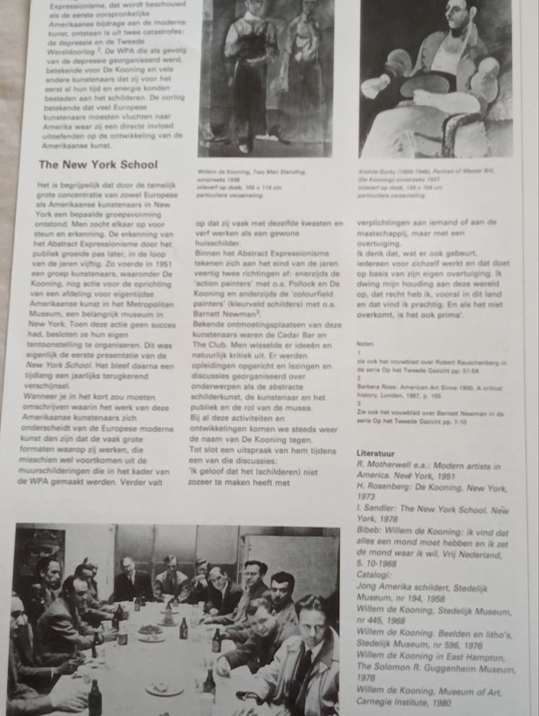 Willem de Kooning katern jaren 60 -70, Ophalen of Verzenden, Gelezen, Muziek, Film of Tv