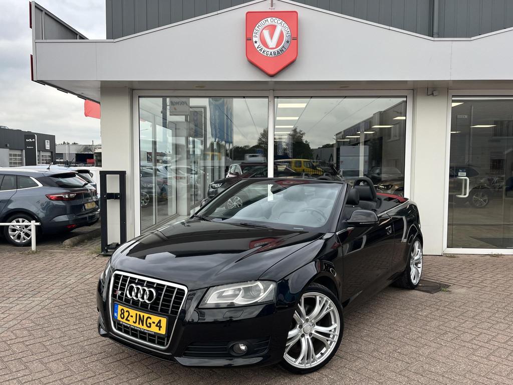 Audi A3 Cabriolet 2.0 TFSI Ambition S-line Automaat, Navigat, Auto's, Audi, Gebruikt, 4 cilinders, 4 stoelen, Zwart