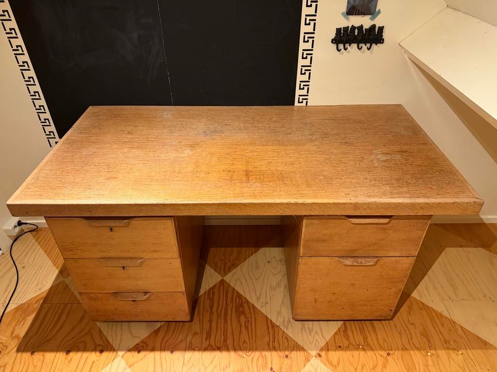 Vintage retro bureau mid century 60-70, Ophalen, Overige typen, Gebruikt, Hout