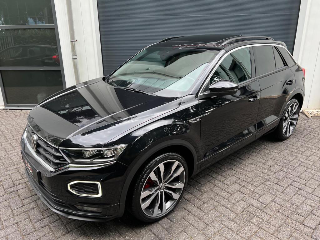 Volkswagen T-Roc 2.0 TSI 4-Motion 3x R-Line DSG Virtual/Pano, Automaat, Gebruikt, 1984 cc, Leder en Stof