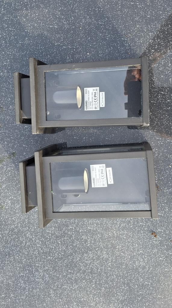 Buitenlamp Karwei andor XS 2 wandlampen, Ophalen of Verzenden, Gebruikt, Overige materialen, Wandlamp