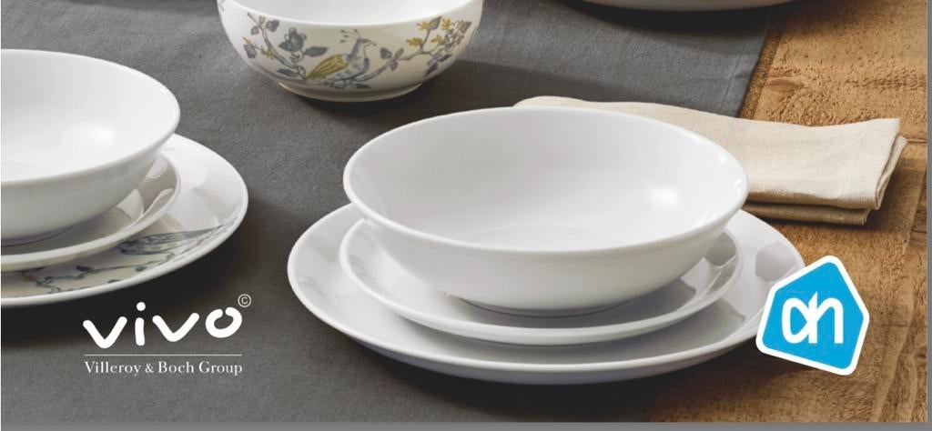 Nieuw Vivo servies, gourmetbord, ontbijtbord en dinnerbord, Ophalen of Verzenden, Nieuw