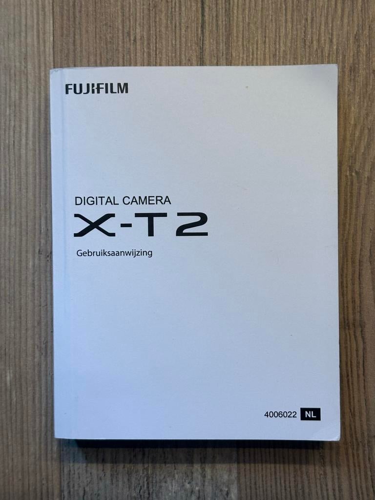 Fujifilm X-T2 Gebruiksaanwijzing - nederlandstalig, Ophalen of Verzenden, Zo goed als nieuw, Techniek