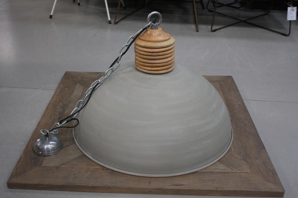 Grote ronde hanglamp AVERY Light & Living metaal hout Ø70, Ophalen of Verzenden, Zo goed als nieuw, Hout, 50 tot 75 cm